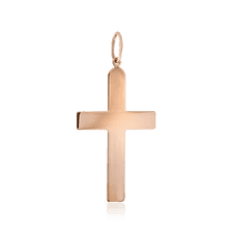 обзорное фото Золотой гладкий крестик 028772 Декоративные золотые крестики обзорное фото Золотой гладкий крестик 028772  Декоративные золотые крестики