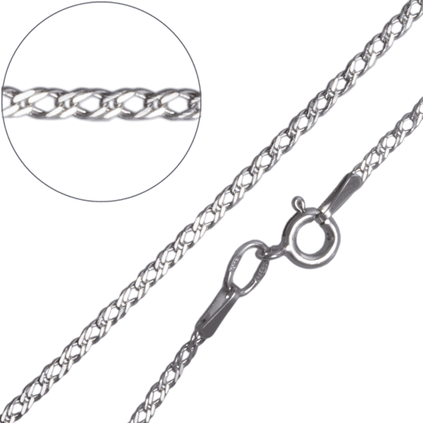 Золотая цепочка детская двойной ромб 10609 детальное изображение ювелирного изделия Золотые цепочки плетения Рембо