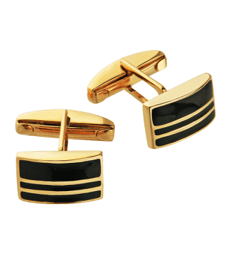 Золотые запонки для рубашки с эмалью 026484 детальное изображение ювелирного изделия Золотые запонки Золотые запонки для рубашки с эмалью 026484 детальное изображение ювелирного изделия Золотые запонки