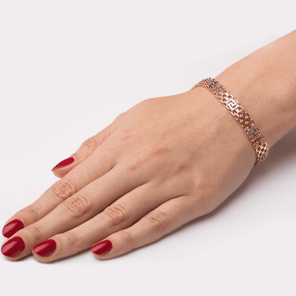 Золотой браслет Дабл Фобисмарк. Фото. Золотой браслет Дабл Фобисмарк. Фото.