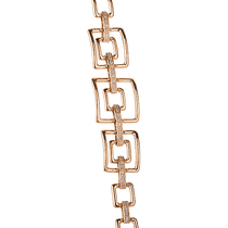 обзорное фото Золотой браслет Квадраты с фианитами 028237 Золотые браслеты с цирконием (фианитами) обзорное фото Золотой браслет Квадраты с фианитами 028237  Золотые браслеты с цирконием (фианитами)