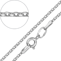 обзорное фото Цепочка Дойч в белом золоте 027548 Дойч плетение золотых цепочек обзорное фото Цепочка Дойч в белом золоте 027548  Дойч плетение золотых цепочек