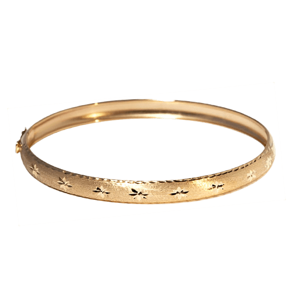 Золотой браслет жесткий 820044 детальное изображение ювелирного изделия Золотой браслет кольцом