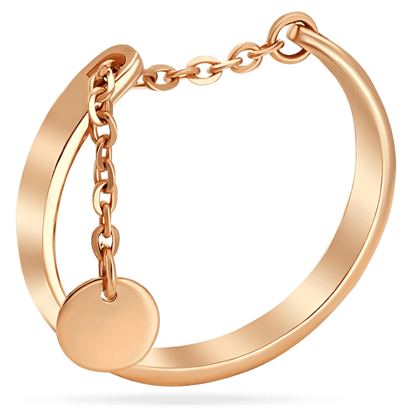 Кольцо в красном золоте с подвесной монеткой Техас 039153 детальное изображение ювелирного изделия Золотые кольца без вставок Кольцо в красном золоте с подвесной монеткой Техас 039153 детальное изображение ювелирного изделия Золотые кольца без вставок