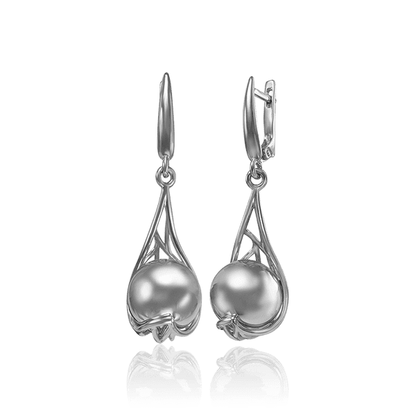 Серебряные ажурные серьги на английском замке шары 034168 детальное изображение ювелирного изделия Серебряные серьги Серебряные ажурные серьги на английском замке шары 034168 детальное изображение ювелирного изделия Серебряные серьги