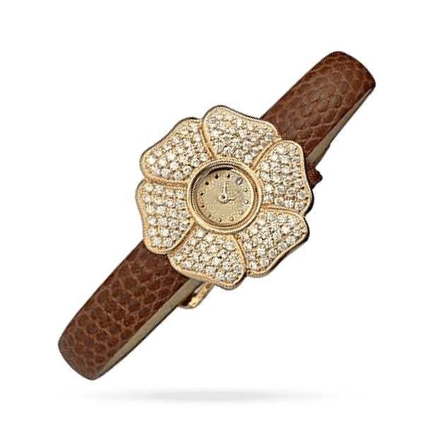 Женские золотые часы Цветок с цирконием 036134 детальное изображение ювелирного изделия Женские золотые часы Женские золотые часы Цветок с цирконием 036134 детальное изображение ювелирного изделия Женские золотые часы