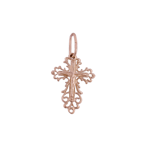 Золотой крестик детский 60024 детальное изображение ювелирного изделия Детский золотой крестик Золотой крестик детский 60024 детальное изображение ювелирного изделия Детский золотой крестик