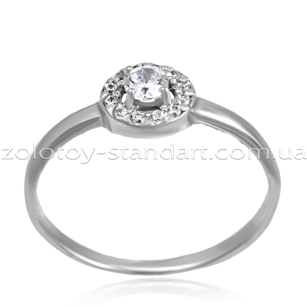 Кольцо из белого золота с фианитами 1196422 детальное изображение ювелирного изделия Кольца из белого золота Кольцо из белого золота с фианитами 1196422 детальное изображение ювелирного изделия Кольца из белого золота