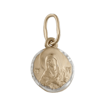 обзорное фото Золотая ладанка 310100 Золотые подвески иконки обзорное фото Золотая ладанка 310100  Золотые подвески иконки