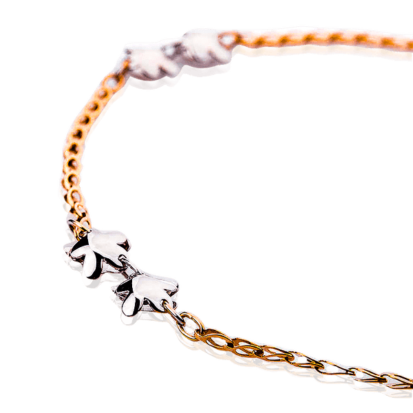 Браслет цепочка на ногу золотой  Браслет цепочка на ногу золотой