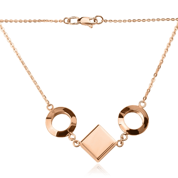 Колье из красного золота Якорное 029613 детальное изображение ювелирного изделия Золотое колье без камней Колье из красного золота Якорное 029613 детальное изображение ювелирного изделия Золотое колье без камней