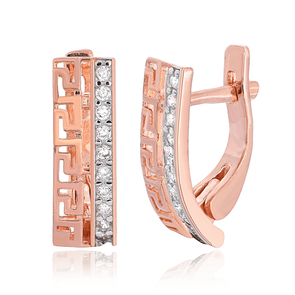 Серебряные серьги с фианитами 024924 детальное изображение ювелирного изделия Серьги с позолотой Серебряные серьги с фианитами 024924 детальное изображение ювелирного изделия Серьги с позолотой
