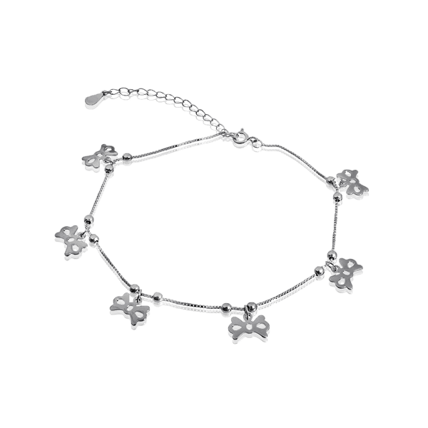 Серебряный браслет "Бантики" на ногу  025706 детальное изображение ювелирного изделия Серебряные браслеты на ногу Серебряный браслет "Бантики" на ногу  025706 детальное изображение ювелирного изделия Серебряные браслеты на ногу