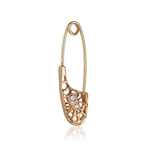 Золотая булавка с фианитами Паучёк 028997 детальное изображение ювелирного изделия Золотые булавки Золотая булавка с фианитами Паучёк 028997 детальное изображение ювелирного изделия Золотые булавки