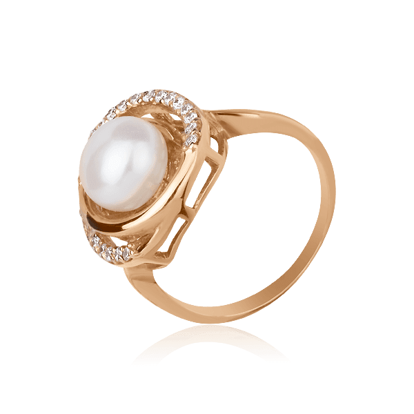 Золотое кольцо с жемчугом  Золотое кольцо с жемчугом