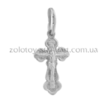 обзорное фото Серебряный крестик 13096  Серебряные подвески крестики