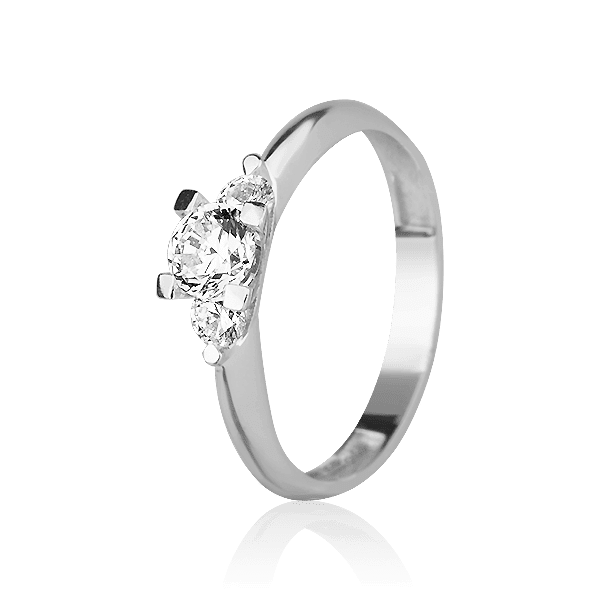 Кольцо в красно-белом золоте с фианитами 027505 детальное изображение ювелирного изделия Золотые кольца для помолвки с цирконием Кольцо в красно-белом золоте с фианитами 027505 детальное изображение ювелирного изделия Золотые кольца для помолвки с цирконием