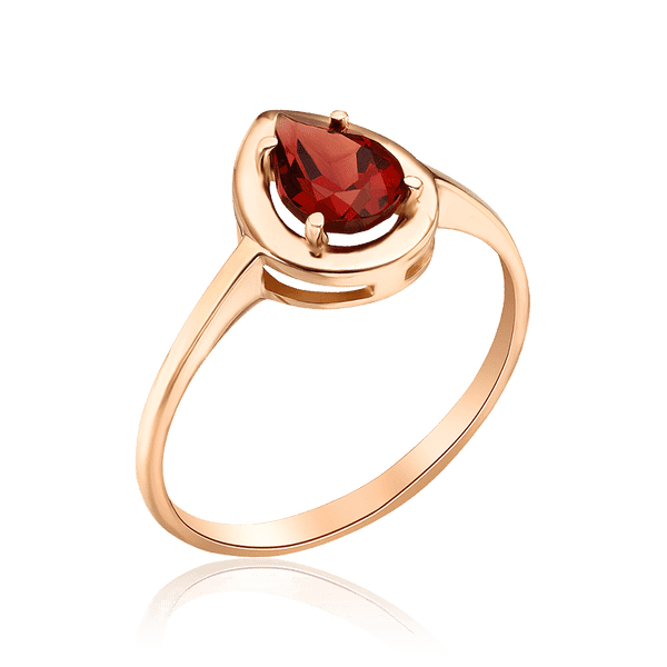 Золотое кольцо Капля с гранатом 035183 детальное изображение ювелирного изделия Золотые кольца Золотое кольцо Капля с гранатом 035183 детальное изображение ювелирного изделия Золотые кольца