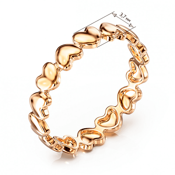 колечко сердечки в ряд колечко сердечки в ряд