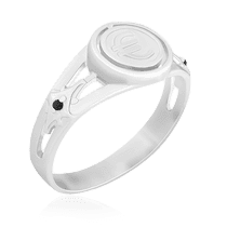 обзорное фото Серебряное кольцо с фианитом 024700 Серебряные кольца с фианитом обзорное фото Серебряное кольцо с фианитом 024700  Серебряные кольца с фианитом