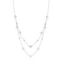 обзорное фото Двухслойное золотое колье Монетки 032441 Золотое колье без камней обзорное фото Двухслойное золотое колье Монетки 032441  Золотое колье без камней