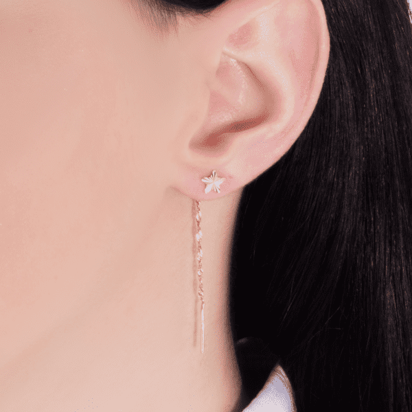 Золотые серьги цепочки 9206008 купить