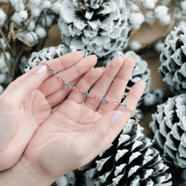 Золотой браслет с топазом 200229H Золотой браслет с топазом 200229H