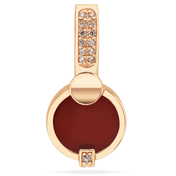 Золотой подвес с эмалью и фианитами 035126 детальное изображение ювелирного изделия Золотые подвески Золотой подвес с эмалью и фианитами 035126 детальное изображение ювелирного изделия Золотые подвески