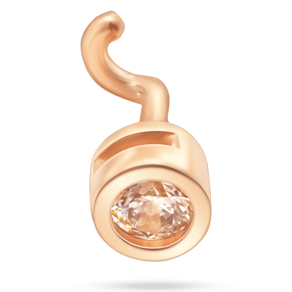 Пірсинг в червоному золоті з білим фіанітом 585 проби 039601 детальне зображення ювелірного виробу Пірсинг в червоному золоті з білим фіанітом 585 проби 039601 детальне зображення ювелірного виробу