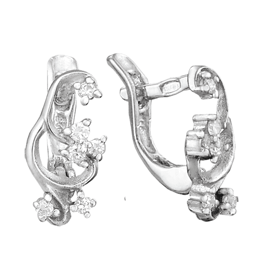 Серебряные серьги С2Ф/093 детальное изображение ювелирного изделия Серебряные серьги с камнями Серебряные серьги С2Ф/093 детальное изображение ювелирного изделия Серебряные серьги с камнями