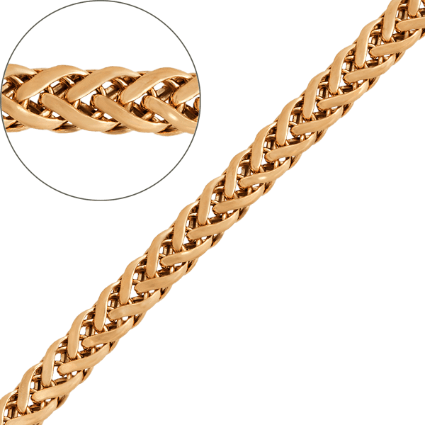 Золотая цепочка Спига плоская 9600814-10 детальное изображение ювелирного изделия Спига плетение золотых цепочек Золотая цепочка Спига плоская 9600814-10 детальное изображение ювелирного изделия Спига плетение золотых цепочек
