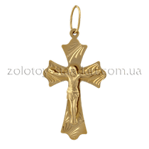 обзорное фото Золотой крестик 60111  Золотые крестики