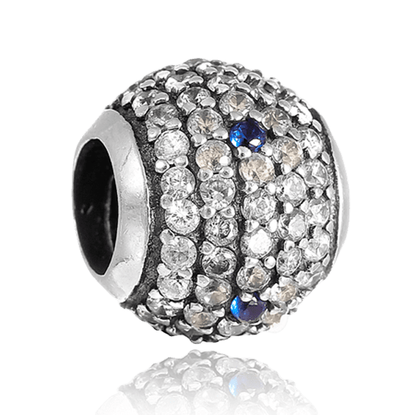 Серебряный подвес-шарм Бусинка с фианитом 025004 детальное изображение ювелирного изделия Серебряные подвесы-шармы (бусины) Серебряный подвес-шарм Бусинка с фианитом 025004 детальное изображение ювелирного изделия Серебряные подвесы-шармы (бусины)