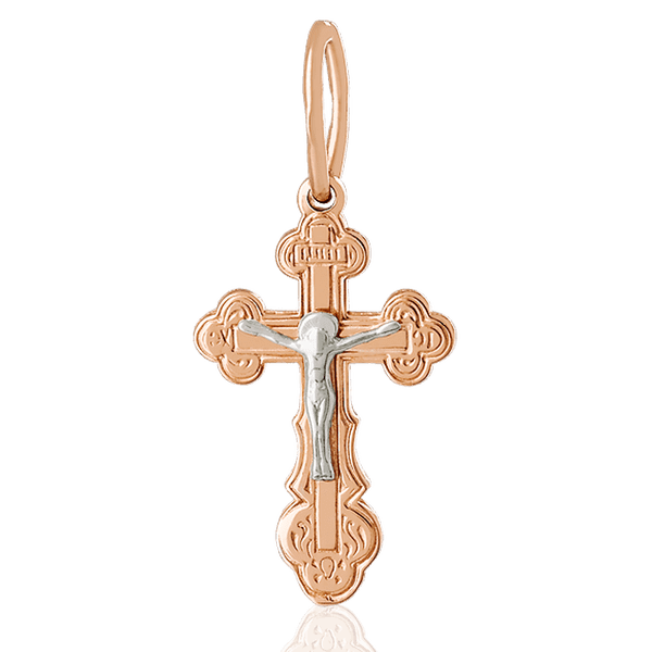 Золотой крестик 023704 детальное изображение ювелирного изделия Детский золотой крестик Золотой крестик 023704 детальное изображение ювелирного изделия Детский золотой крестик