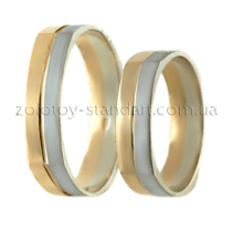 обзорное фото Золотое обручальное кольцо К10405  Классические обручальные кольца из золота