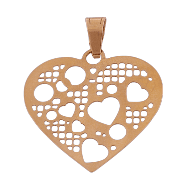 Золотой подвес Сердечко 421053 детальное изображение ювелирного изделия Золотые подвески сердечка Золотой подвес Сердечко 421053 детальное изображение ювелирного изделия Золотые подвески сердечка