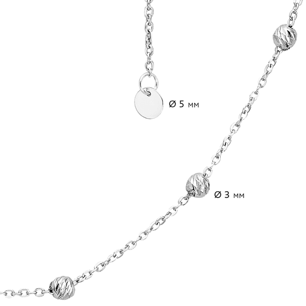 серебряная цепочка бусины с алмазной гранью фото серебряная цепочка бусины с алмазной гранью фото