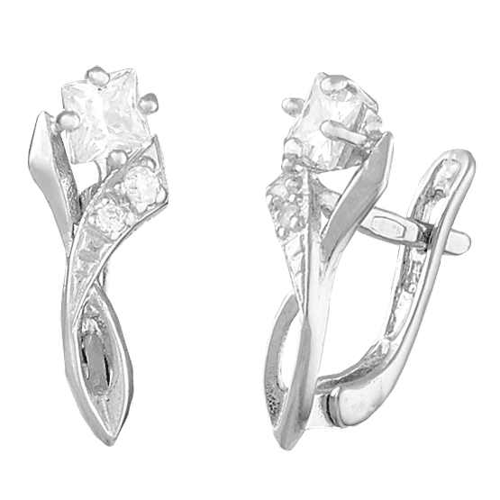 Серебряные серьги СК2Ф/008 детальное изображение ювелирного изделия Серебряные серьги с камнями Серебряные серьги СК2Ф/008 детальное изображение ювелирного изделия Серебряные серьги с камнями