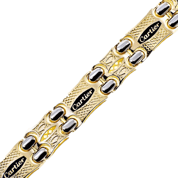 браслетт из желтого и белого золота картье широкий браслетт из желтого и белого золота картье широкий