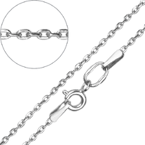 обзорное фото Якорная цепочка из белого золота 034275  Золотые цепочки
