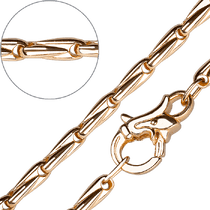 обзорное фото Литая золотая цепь ручной работы в красном золоте 031999 Полновесные золотые цепочки обзорное фото Литая золотая цепь ручной работы в красном золоте 031999  Полновесные золотые цепочки