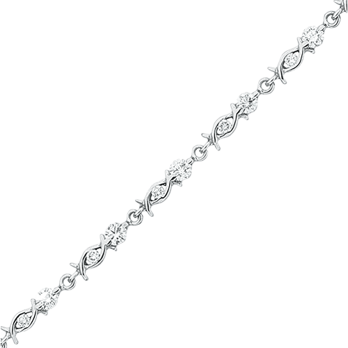 Браслет из белого золота с бриллиантами 031029 детальное изображение ювелирного изделия Золотые браслеты с бриллиантом Браслет из белого золота с бриллиантами 031029 детальное изображение ювелирного изделия Золотые браслеты с бриллиантом