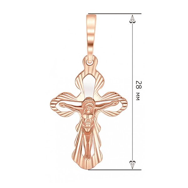 Золотой крестик с Распятием и надписью Спаси и Сохрани купить Золотой крестик с Распятием и надписью Спаси и Сохрани купить