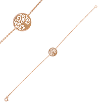 обзорное фото Золотой браслет женский Дерево Жизни 032278  Женские золотые браслеты