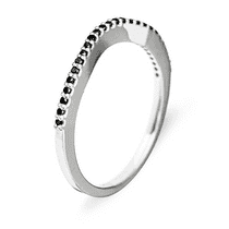 обзорное фото Золотое кольцо с черными бриллиантами R0431+1  Золотые кольца с черным бриллиантом