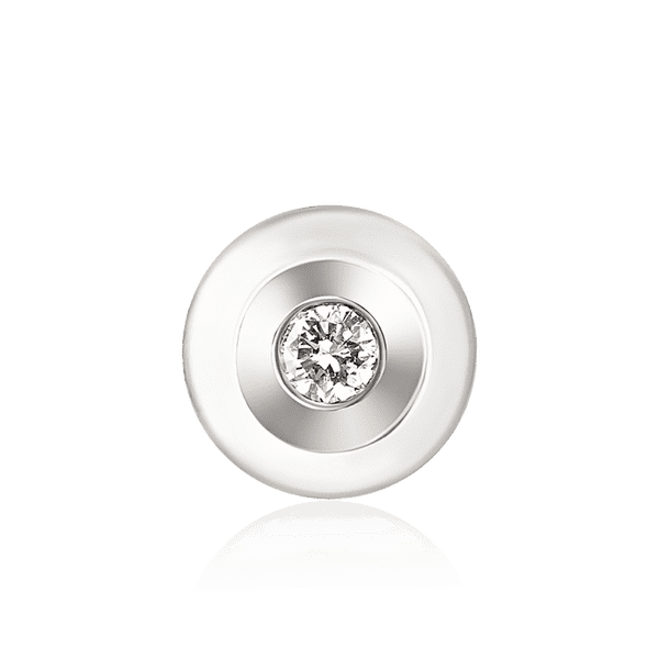 круглый кулон с одним камнем белое золото круглый кулон с одним камнем белое золото