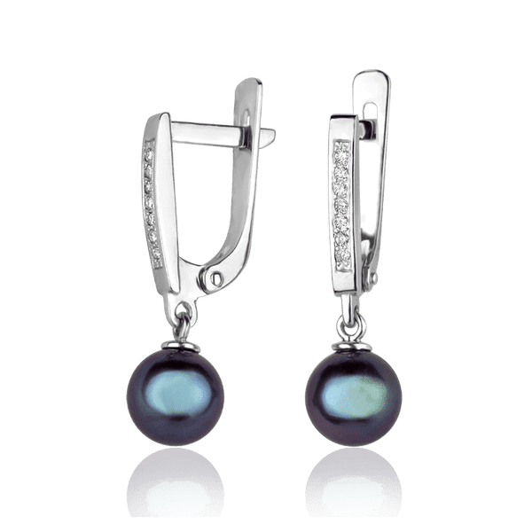 Золотые серьги с бриллиантами и жемчугом 025651 детальное изображение ювелирного изделия Золотые серьги с жемчугом Золотые серьги с бриллиантами и жемчугом 025651 детальное изображение ювелирного изделия Золотые серьги с жемчугом