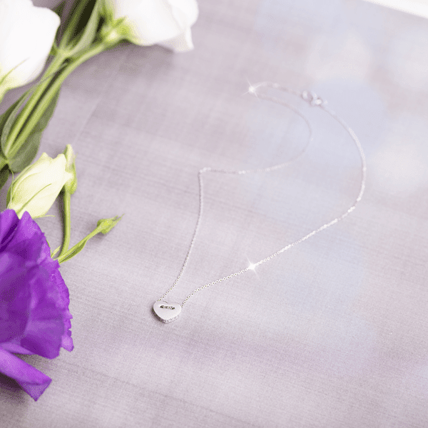 Серебряное колье Сердце 026120 Серебряное колье Сердце 026120
