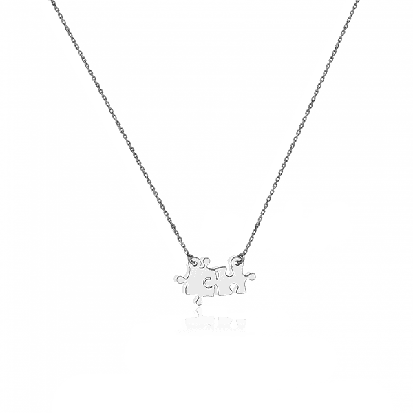 Серебряное колье Пазлы 026128 детальное изображение ювелирного изделия Серебряные колье Серебряное колье Пазлы 026128 детальное изображение ювелирного изделия Серебряные колье