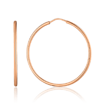 обзорное фото Золотые сережки кольца классические 3,5 см 036621 Золотые серьги обзорное фото Золотые сережки кольца классические 3,5 см 036621  Золотые серьги